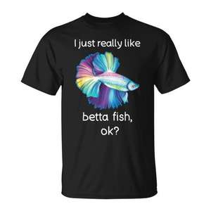 T-shirt Betta Fish, j'aime vraiment les poissons Betta, ok, t-shirt graphique - Product Image 1