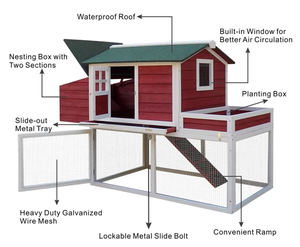 Jaulas <span class=keywords><strong>de</strong></span> Madera para Animales, Gallineros Grandes <span class=keywords><strong>de</strong></span> Madera para Exteriores, en Oferta - Product Image 3