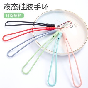 Liquid Feel Silicone Phone Lanyard Soft Comfortable Wrist Strap For Mobile Phone Green - Product Image 5