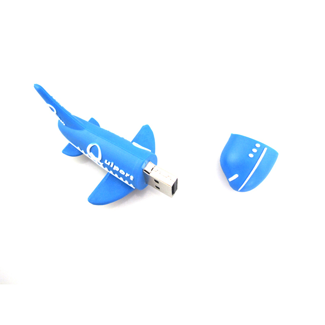 Aeroplane Shape Flash Memory USB 8GB Customize Airplane USB Pen Drive USB PVC Aircraft