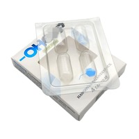 Emballage personnalisé en plastique PET transparent jetable, type blister, pour capsules, jouets sexuels liquides, préservatifs, pilules (rectangulaire)