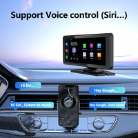 6.86 ''Portable sans fil Apple Carplay Android Auto Navigation 4K enregistrement affichage Carplay écran tactile moniteur de voiture ZC08 + 128G