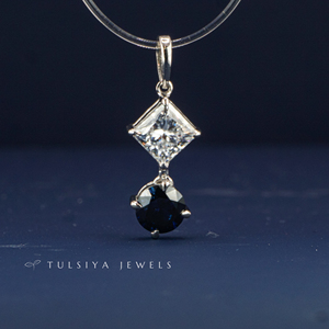 Pendentif en or 14 carats avec diamant de laboratoire pour femme, pendentif scintillant emblématique, bijoux fins de qualité supérieure, bijoux statement, cadeau - Product Image 2