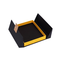 Boîte carrée de luxe personnalisée pour parfum, verres de montre, bijoux, emballage en papier de carton à double porte, fermeture magnétique pour cosmétiques
