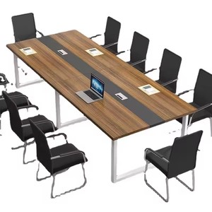 Tavolo Lungo Moderno per Ufficio, Tavolo per Sala Riunioni, Tavolo da Conferenza per Ufficio - Product Image 1