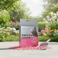 OEM ODM Litière pour animaux de compagnie en tofu biodégradable, fourniture d'usine, jetable, faible poussière, écologique et sûr