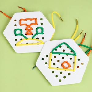 Perfect Travel for 3+ Years & up Kids Car Airplanes Road Trips Activities Game Race to Lace Matching Toy - Product Image 4