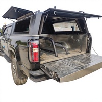 Capot de benne manuel à trois portes avec hayon surélevé en alliage d'aluminium pour Toyota, Ford F-150, Ranger, Dodge Ram 1500, Isuzu Dmax, Mitsubishi