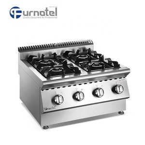 <span class=keywords><strong>Cucina</strong></span> commerciale piano Cottura Fornello A Gas Gamma <span class=keywords><strong>4</strong></span> Bruciatore Senza Forno - Product Image 2