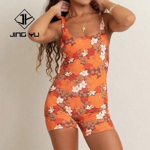 Maillot de bain professionnel de créateur, imprimé hawaïen, maillot de bain de haute qualité en nylon recyclé, combinaison une pièce - Product Image 1