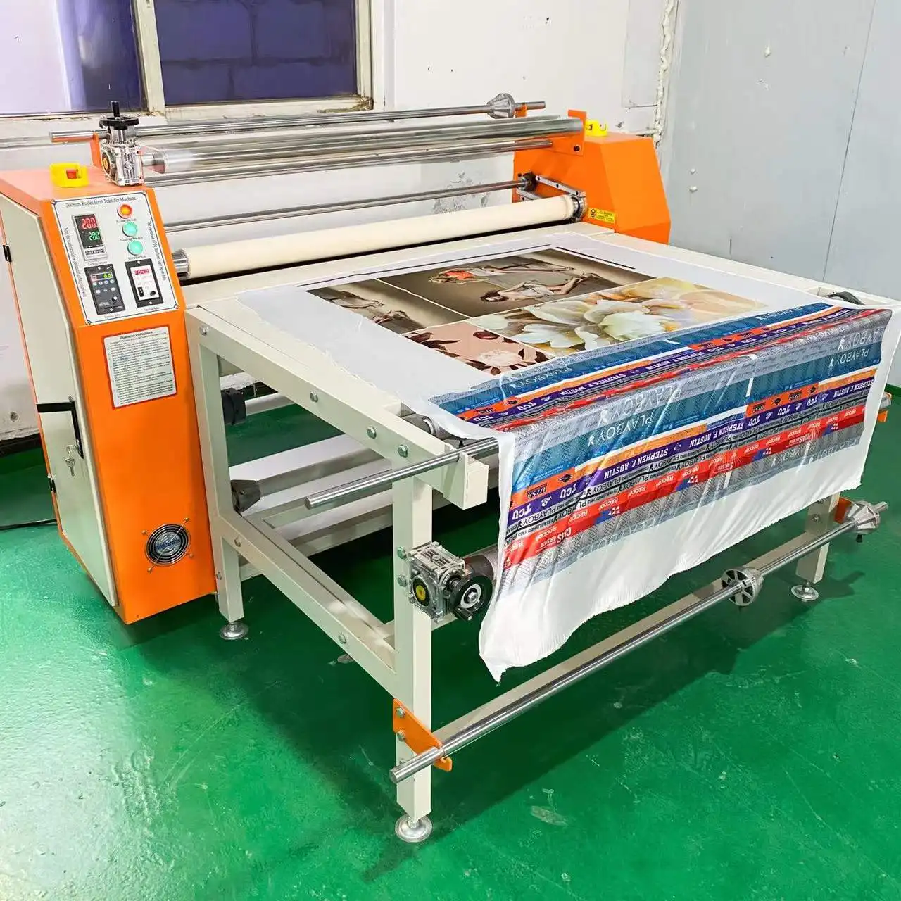 Máquina de prensado en caliente, Rollo automático Industrial, alfombrilla de ratón grande, máquina de sublimación para tela textil