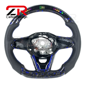 พวงมาลัยคาร์บอนไฟเบอร์ LED สำหรับรถยนต์ Volkswagen VW MK8 <span class=keywords><strong>Golf</strong></span> 8 Passat Touareg <span class=keywords><strong>Golf</strong></span> GTI GTS <span class=keywords><strong>R</strong></span> <span class=keywords><strong>Line</strong></span> <span class=keywords><strong>Scirocco</strong></span> D4 Tera T-ROC - Product Image 1