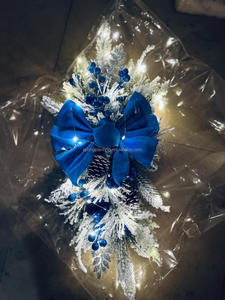 Guirlande de Noël pour escalier, décoration d'escalier, ornement, guirlandes et couronnes de Noël - Product Image 4