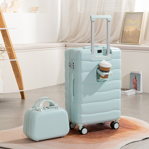 <span class=keywords><strong>Valise</strong></span> personnalisée à coque rigide en ABS + PC avec porte-gobelet et crochet <span class=keywords><strong>Valise</strong></span> à roulettes de voyage de grande capacité très vendue - Product Image 4