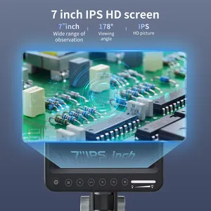 7インチHdIpsLcdを備えたハンドヘルドUltramaxデジタル顕微鏡拡大鏡12mpカメラビデオレコーダー