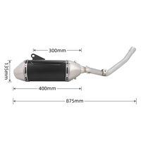 Système d'échappement complet en acier inoxydable Enduro Rally pour VOGE 300GY Valico 300 Rally 2021-2026 Pièces de moteur