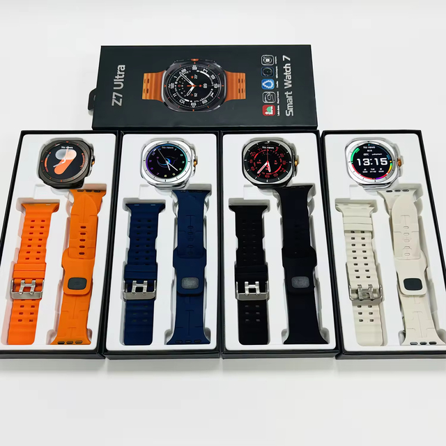 Z7 Ultra Smart Watch with IP68 Waterproof SOS Outdoor Sport Health Fitness Tracker Compass Function AMOLED Screen