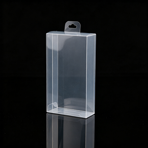 Boîte à rabat en PVC transparente personnalisée, pliable, pour cosmétiques, jouets, quincaillerie, papeterie, présentoir de cadeaux, vente en gros, OEM, lot en vrac - Product Image 4