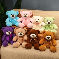 Schattige en lieflijke teddybeer knuffel met PP-katoenen vulling, knuffelbare berenpop, troostende metgezel voor meisjes van 0-24 maanden