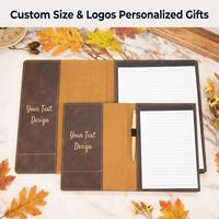 Cuaderno de Piel Sintética Grabable con Láser A5, Recargable con Bloc de Notas, Personalizable con Láser, Portafolio de Documentos Pequeño de Piel Sintética
