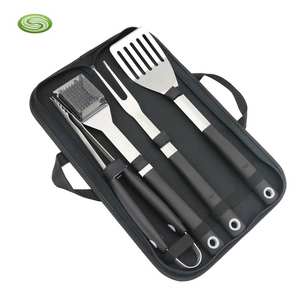 사용자 정의 바베큐 세트 4 스테인레스 스틸 바베큐 그릴 도구 세트 구매 에이전트 + - Product Image 1