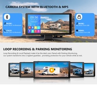Moniteur DVR AHD 4G de 10,36 pouces, vision nocturne 1080P, GPS quatre canaux, système de caméra de recul avant/arrière/laterale