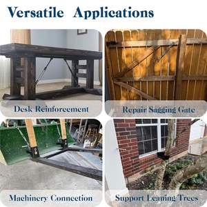 Tendeur à mâchoires galvanisé en acier inoxydable 304 M5, robuste, pour câbles, cordes métalliques et voiles d'ombrage - Product Image 5