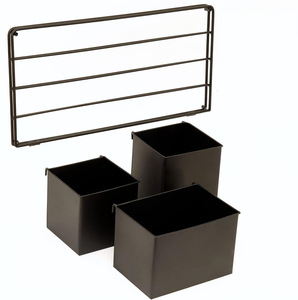 Jardinière intérieure/extérieure murale verticale en métal noir personnalisée Pots <span class=keywords><strong>de</strong></span> fleurs pour jardin plantes succulentes fleurs pour la maison - Product Image 4