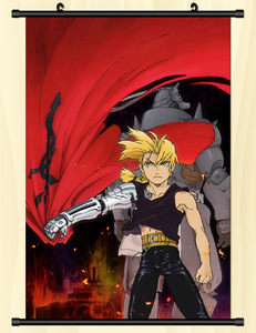 26 Couleurs Haute Qualité Anime Fullmetal Edward Elric Alphonse Elric Parchemins Muraux Affiches Bannières Imperméables - Product Image 2