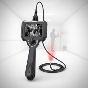 Boroscopio Industrial Infrarrojo Flexible, Módulo de Control de Luz IR, Cámara Endoscópica CMOS H.265, Pantalla de 5'', Joystick de 360 Grados - Product Image 1