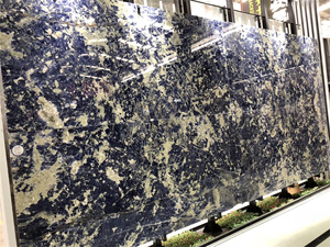 Классические натуральные темно-синие гранитные плиты, вырезанные по размеру, плитка для гостиной, компьютерный стол, столешница, фон, каменные стены - Product Image 2