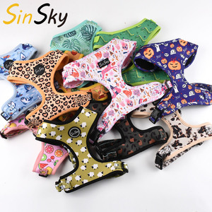 Set Harnesses Anjing Mewah SinSky yang Dapat Disesuaikan, Harnesses dan Tali Anjing dengan Sublimasi Kustom, Harnesses Anjing dengan Cetakan Fashion - Product Image 2