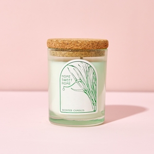 Goopure Pot à bougie en verre vert fait main 7oz 10oz 14oz avec <span class=keywords><strong>bouchon</strong></span> en liège, résistant à la chaleur, recyclable, pour bougies <span class=keywords><strong>de</strong></span> massage et décoration intérieure - Product Image 5
