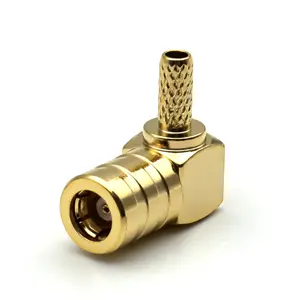 High Quality SMB Female Jack Right Angle Solder PCB Mount RF Connector RF coaxial connector