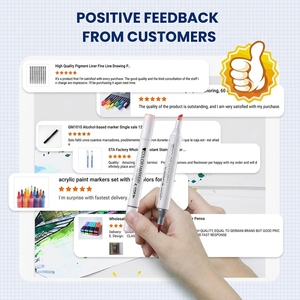 Set di Pennarelli Artistici a Doppia Punta con Inchiostro Permanente, Marcatori ad Alcool di Lunga Durata per <span class=keywords><strong>Disegno</strong></span> e Colorazione, Fornitura Diretta dalla Fabbrica STA - Product Image 6