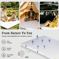 Matelas pliable Skylee 4D à haute résilience, à maintien élevé, détachable, lavable, en polymère POE, respirant et confortable
