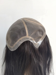 <span class=keywords><strong>Veri</strong></span> <span class=keywords><strong>capelli</strong></span> umani di colore nero pieno Mono <span class=keywords><strong>parrucche</strong></span> da donna con Make personalizzato - Product Image 4