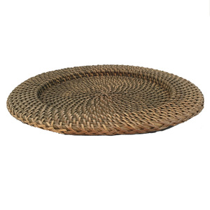 Napperons tissés Napperons en rotin tissé naturel Napperons de chargeur Boho antidérapants résistants à la chaleur - Product Image 2