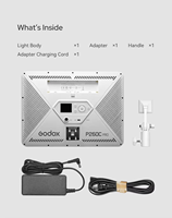 Panneau lumineux LED bicolore Godox P260c Pro, gradation, contrôle par application, 45W, éclairage vidéo de studio pour vlogging, téléphones, photographie