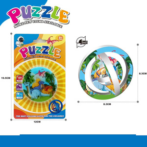 Nuovi arrivi rompicapo con geometria rotante giocattolo Puzzle per bambini dinosauro 3D Puzzle Smart Play Puzzle - Product Image 2