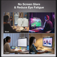 Lampe de bureau RGB moderne avec lumière suspendue, télécommande sans fil, protection des yeux, barre lumineuse pour écran d'ordinateur, barre d'affichage