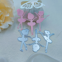 3 tipi di danza ragazza taglio metallo muore per Scrapbooking fai da te manuale strumento di produzione Album in acciaio al carbonio Ballerina ragazza Cut Die