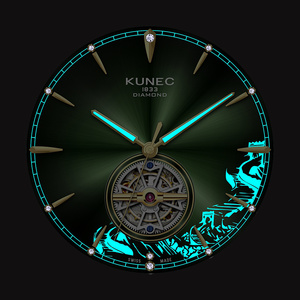 Montre automatique de luxe 42 mm pour homme avec logo personnalisé, mouvement mécanique Miyota 82S0, verre saphir, acier inoxydable - Product Image 2