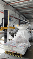 Robot de déchargement automatique de sacs 25 kg – Machine à vider les sacs en résine PE – Robot d'ouverture de sacs en polyéthylène avec alimentation par trémie