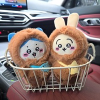 Llavero abridor de botellas de peluche de dibujos animados autoironizantes Xiao Ba, forma 3D, algodón PP suave, colgante para bolso con impresión UV, muñeco de juguete lindo