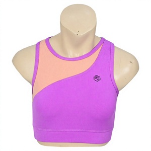 Soutiens-gorge de sport personnalisés en élasthanne/nylon, taille haute, designs élégants, tissu respirant, anti-transpiration, imprimés par sublimation numérique, couleur unie - Product Image 1