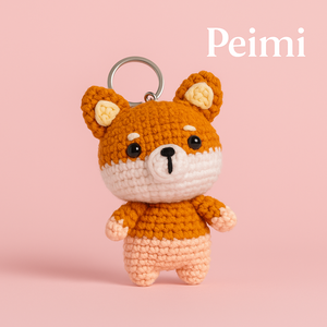 Amigurumi, Animales de Peluche Cosidos, Perrito <span class=keywords><strong>Akita</strong></span>, Perro Shiba <span class=keywords><strong>Inu</strong></span>, Llaveros, Tejido, Juguete de Peluche Tejido, Llavero de Shiba <span class=keywords><strong>Inu</strong></span> Corgi - Product Image 1