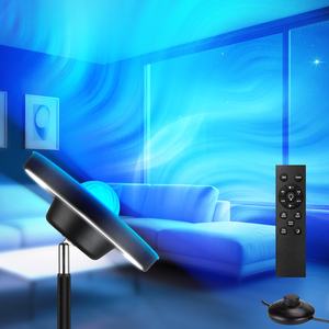 Lampu Lantai LED RGB+WW 2026 Baru dengan Proyektor Riak, Lampu Berdiri Dinamis Warna-warni yang Dapat Disesuaikan 3000-6000K - Product Image 6