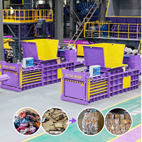Presse à balles hydraulique horizontale pour vêtements usagés, textiles, chiffons, bouteilles en PP, bouteilles en PET, carton OCC, tapis