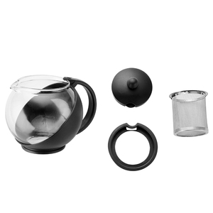 En gros Chinois Unique <span class=keywords><strong>Demi</strong></span>-<span class=keywords><strong>Lune</strong></span> <span class=keywords><strong>Café</strong></span> & Thé Ensembles Haute Résistant À La Chaleur En Verre Borosilicate Théière Théière Avec Infuseur - Product Image 5